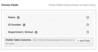 Fields in Multiple Entries Context