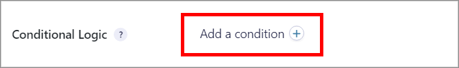 The "Add condition" button