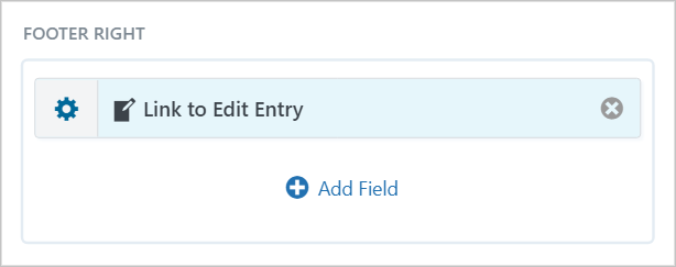 the Link to Edit Entry field in the right footer area