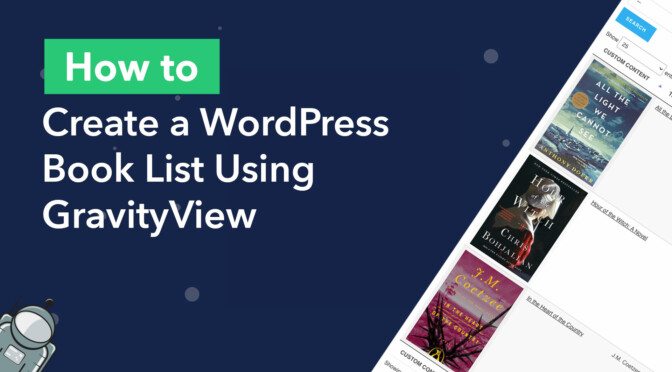 How to Create a WordPress Book List Using GravityView DataTables