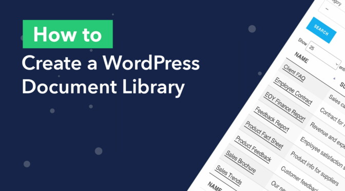 How to Create a WordPress Document Library Using GravityView DataTables