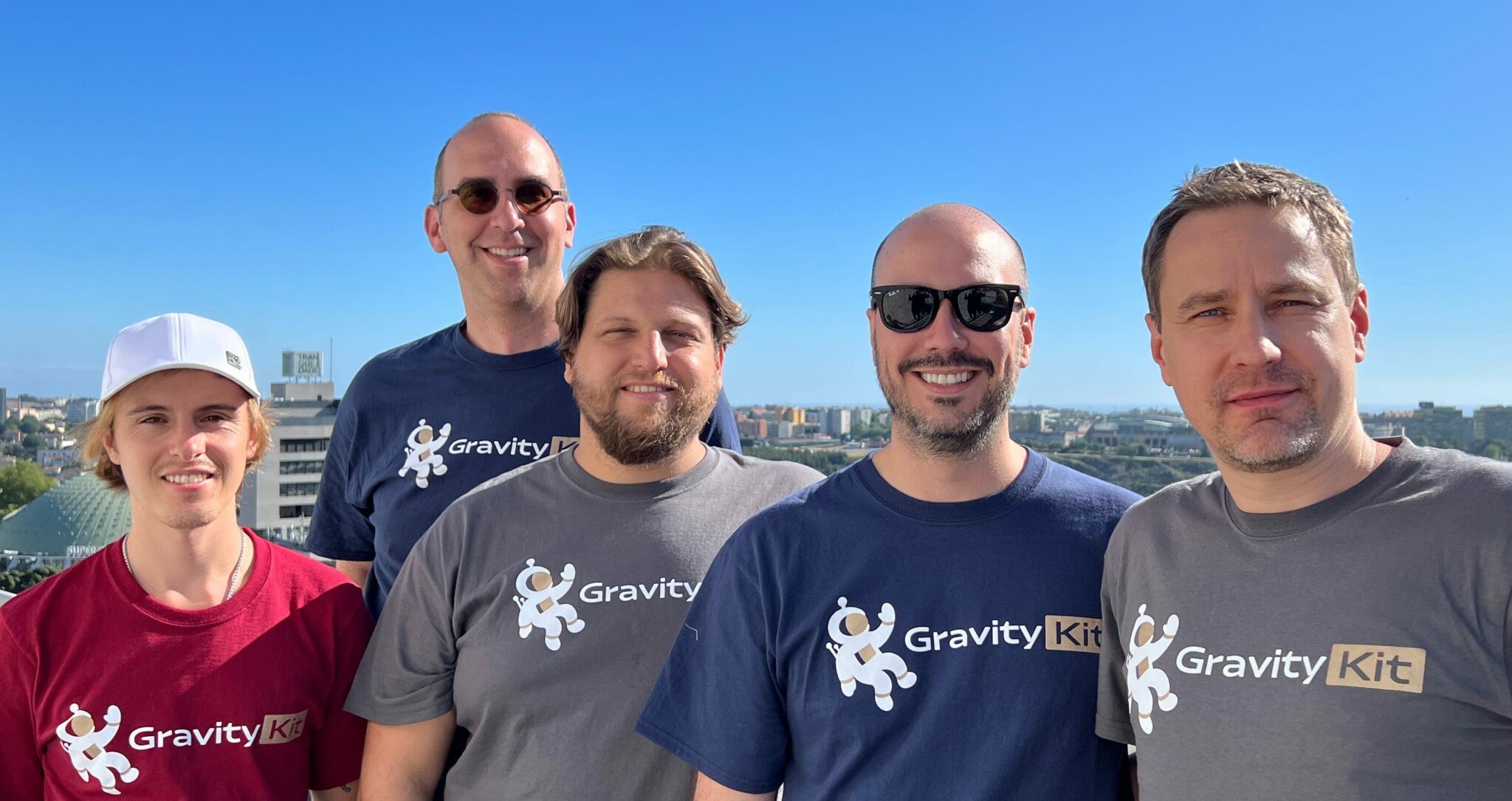 GravityKit Team on a sunny day at WordCamp Europe 2022